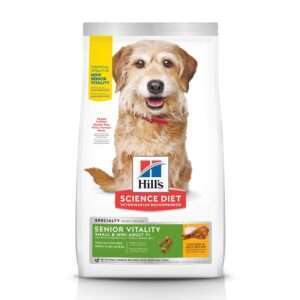 Hill's Science Diet Adult 7+ Senior Vitality Small & Mini Chicken & Rice Recipe Dog Food - 12.5 lb Bag