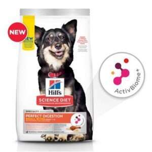 Hill's Science Diet Adult Perfect Digestion Small Bites Chicken, Dry Dog Food 3.5 lb Bag, Chicken