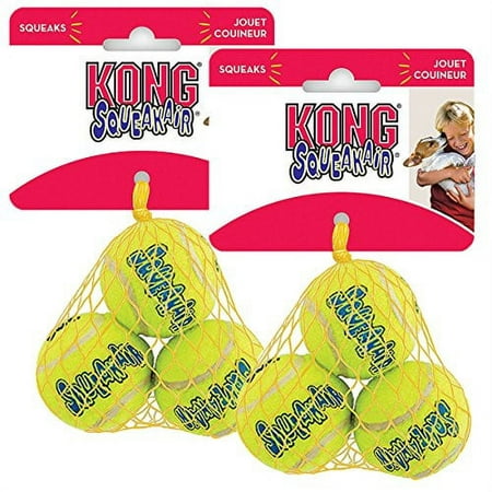 KONG Air Dog Squeakair Dog Toy Tennis Balls X-Small 6-Balls