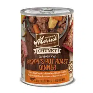 Merrick Classic Chunky Pappy's Pot Roast Dinner Dog Food | 12.7 oz - 12 pk