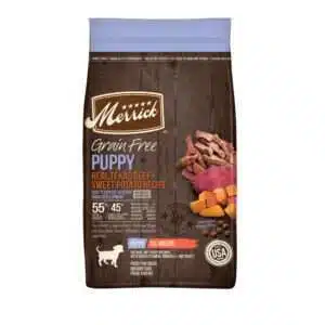 Merrick Dry Puppy Food Real Beef & Sweet Potato Grain Free Dog Food Recipe - 22 lb Bag