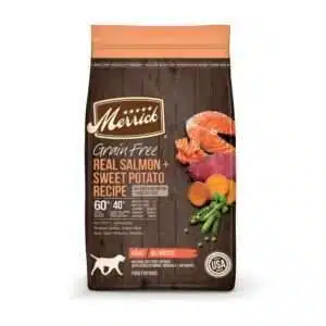 Merrick Grain Free Real Salmon + Sweet Potato Recipe Dog Food | 10 lb