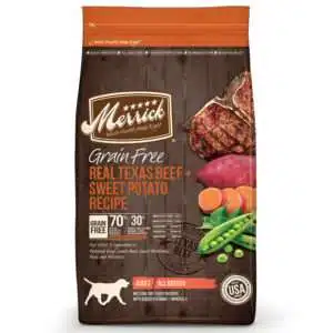 Merrick Grain Free Real Texas Beef + Sweet Potato Recipe Dog Food | 22 lb