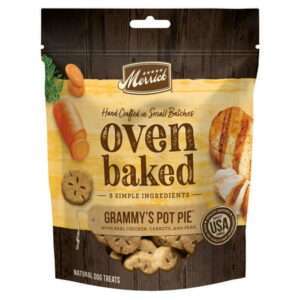 Merrick Oven Baked Real Chicken Carrots & Pear Crunchy Treats for Dogs 11 oz Bag