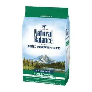 Natural Balance Lid High Protein Lamb Formula Dog Food | 12 lb