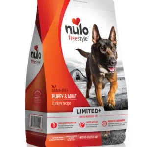 Nulo FreeStyle Limited+ Grain Free Turkey Recipe Puppy & Adult Dry Dog Food - 4 lb Bag