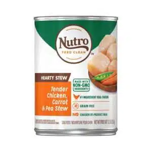 Nutro Hearty Stew Chicken, Carrot & Pea Stew Dog Food | 12.5 oz - 12 pk