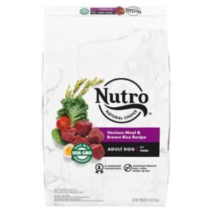 Nutro Natural Choice Adult Venison Meal, Brown Rice & Oatmeal Recipe Dog Food | 30 lb