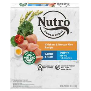 Nutro Natural Choice Large Breed Puppy Chicken, Whole Brown Rice & Sweet Potato Recipe Dog Food | 30 lb