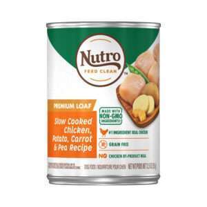 Nutro Premium Loaf Slow Cooked Chicken, Potato, Carrot & Pea Dog Food | 12.5 oz - 12 pk