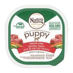 Nutro Puppy Tender Beef, Pea & Carrot Recipe Dog Food | 3.5 oz - 24 pk
