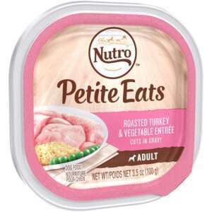 Nutro Small Breed Adults Petite Eats Roasted Turkey & Vegetable Entree Cuts In Gravy Dog Food | 3.5 oz - 24 pk