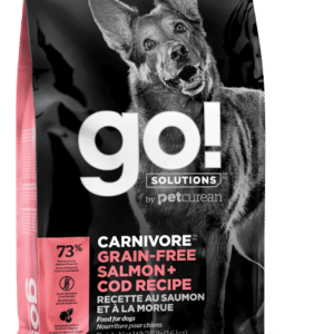 Petcurean GO! Solutions Carnivore Grain Free Salmon & Cod Recipe Dry Dog Food - 22 lb Bag