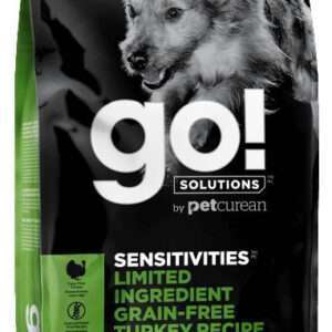 Petcurean GO! Solutions Sensitivities Limited Ingredient Turkey Recipe Dry Dog Food - 22 lb Bag