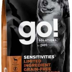 Petcurean GO! Solutions Sensitivities Limited Ingredient Venison Recipe Dry Dog Food - 22 lb Bag