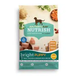Rachael Ray Nutrish Bright Puppy Real Chicken & Brown Rice Recipe Dog Food | 14 lb