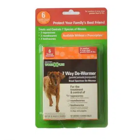Sentry Worm X Plus - Large Dogs 6 Count