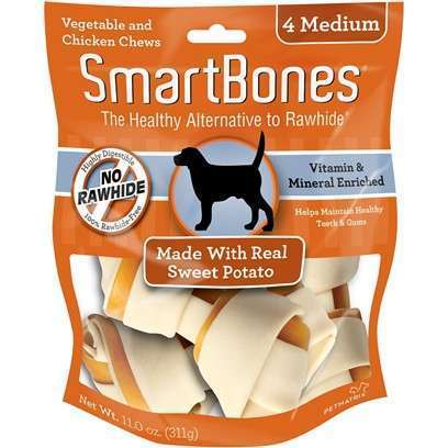 SmartBones Medium Sweet Potato Chews 4 Pack