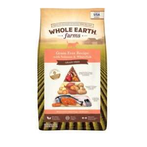 Whole Earth Farms Grain Free Salmon & Whitefish Recipe Dog Food | 12 lb