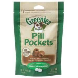 Greenies Pill Pocket Peanut Butter Flavor Dog Treats [Dog Treats Packaged ] Small - 30 Treats (Tablets)