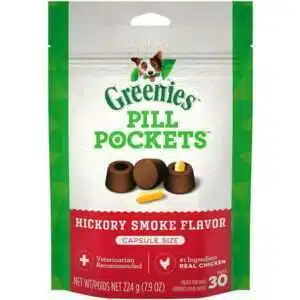 Greenies Pill Pockets Dog Treats Hickory Smoke Flavor [Dog Treats Packaged ] Capsules - 7.9 oz