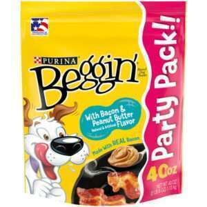 Purina Beggin Bacon & Peanut Butter Flavor Treats for Dogs 40 oz Pouch