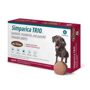 Simparica Trio 88.1-132 lbs. Dogs, 6 Month Supply, 6 CT