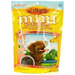 Zukes Zukes Mini Naturals Dog Treat - Savory Salmon Recipe 1 lb