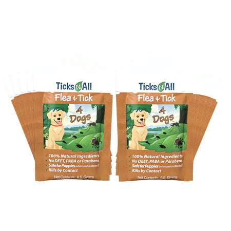 All Natural Flea and Tick 4-Dogs Wipe (10 cnt.)