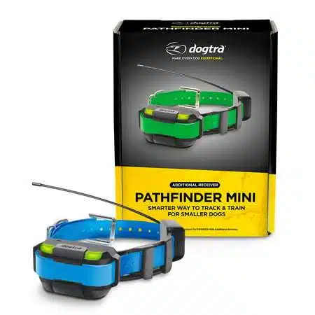 Dogtra PATHFINDER MINI GPS Tracking & Dog Training Collar Blue Additional Receiver 4-Mile 21-Dog Expandable Waterproof