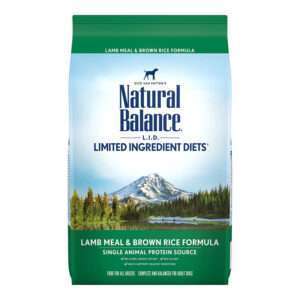 Natural Balance L. I.D. Limited Ingredient Diets Lamb Meal & Brown Rice Formula Dog Food | 28 lb