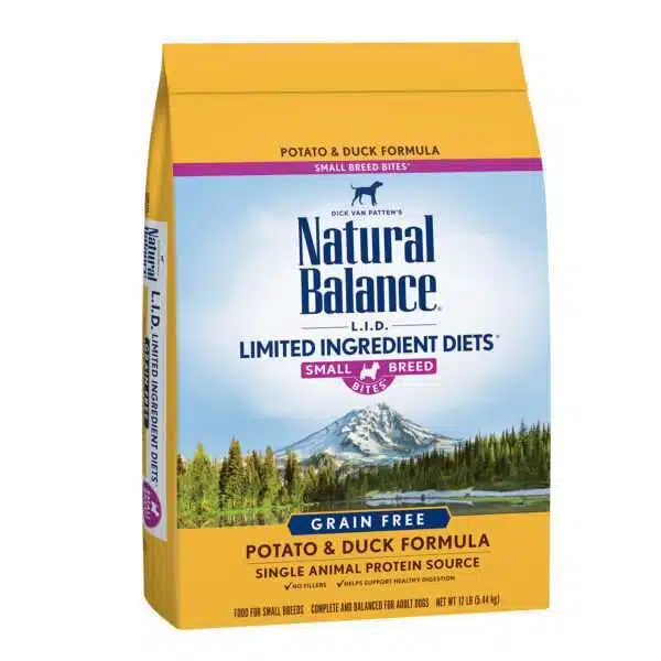 Natural Balance L. I.D. Limited Ingredient Diets Small Breed Bites Grain Free Potato & Duck Formula Dog Food | 12 lb