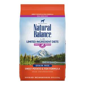 Natural Balance L. I.D. Limited Ingredient Diets Small Breed Bites Grain Free Sweet Potato & Fish Formula Dog Food | 12 lb