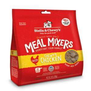 Stella & Chewy s Meal Mixers Chicken Grain-Free Freeze-Dried Raw Dry Dog Food Topper 18 oz.