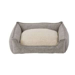 Top Paw 4-Sides Cuddler Dog Bed in Grey, Size: 22"L x 18"W 6.5"H | Polyester PetSmart