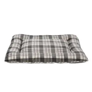 Top Paw Black Plaid Pillow Dog Bed, Size: 28"L x 22"W | Polyester PetSmart