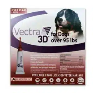 Vectra 3d For Dogs - Red (Over 95 lb) - 3 Doses