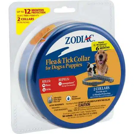 2 count Zodiac Flea and Tick Collar for Dogs and Puppies