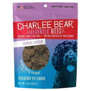 Charlee Bear 787108006904 8 oz Dog Bearnola Blueberry Honey Crunchy Cluster Treats