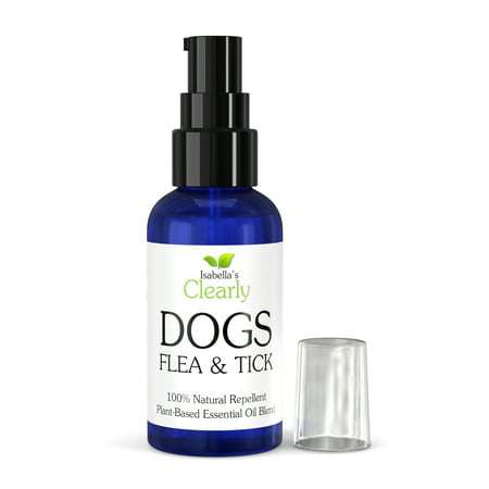 Clearly DOGS 100% Natural Flea and Tick Repellent for Dogs I Topical Essential Oils I Lavender Cedarwood Lemongrass I Made in USA
