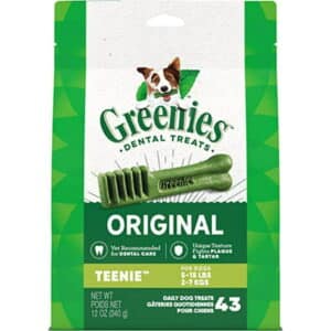 Greenies Original Dental Chews for Dogs Teenie (5-15 lb. Dogs) Natural Dog Treats