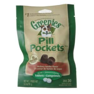 Greenies Pill Pockets Dog Treats Hickory Smoke Flavor [Dog Treats Packaged] Tablets - 3.2 oz - (Approx. 30 Treats)