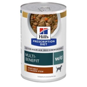 Hill's Prescription Diet w/d Canine Multi-Benefit Vegetable & Chicken Stew Wet Dog Food - 5.5 oz, case of 24