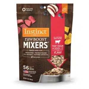 Instinct Freeze Dried Raw Boost Mixers Grain Free All Natural Beef Recipe Dog Food Topper, 14 oz.