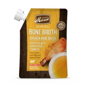 Merrick Grain Free Chicken Bone Broth Dog Food Topper - (10) 16 oz Pouches