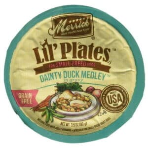 Merrick Lil Plates Grain Free Dainty Duck Medley [Dog Treats Packaged] 3.5 oz