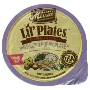 Merrick Lil Plates Grain Free Pint-Sized Puppy Plate [Dog Treats Packaged] 3.5 oz