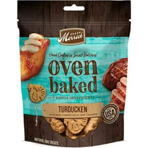 Merrick Oven Baked All Natural Hand Crafted in Small Batches Dog Treats 11 oz Pouch Turducken