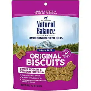 Natural Balance L.I.T. Limited Ingredient Treats Small Breed Dog Treats Sweet Potato & Venison Formula 8 Ounce Pouch Grain Free