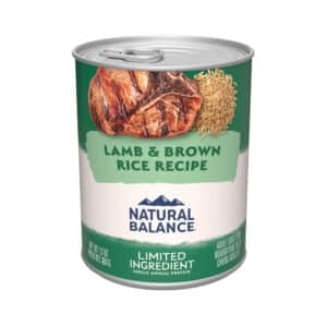 Natural Balance Limited Ingredient Lamb & Brown Rice Recipe Wet Canned Dog Food - 13 oz, case of 12